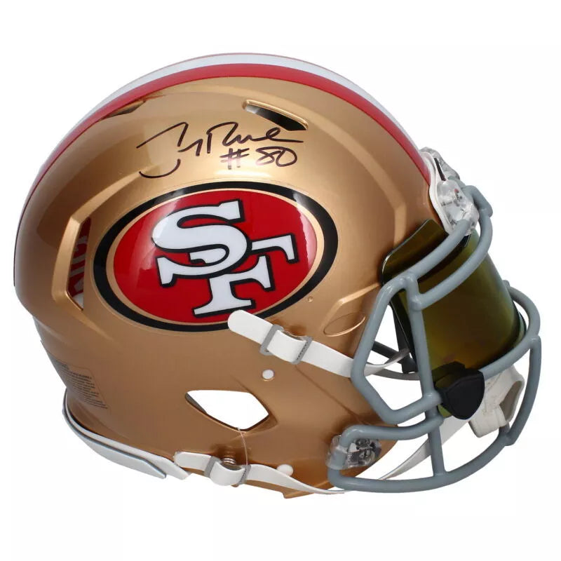 Jerry Rice Autographed San Francisco 49ers Speed Authentic Helmet w/Visor Fanatics