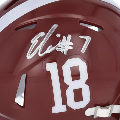 Eli Ricks Autographed Alabama Crimson Tide Speed Mini Helmet Fanatics