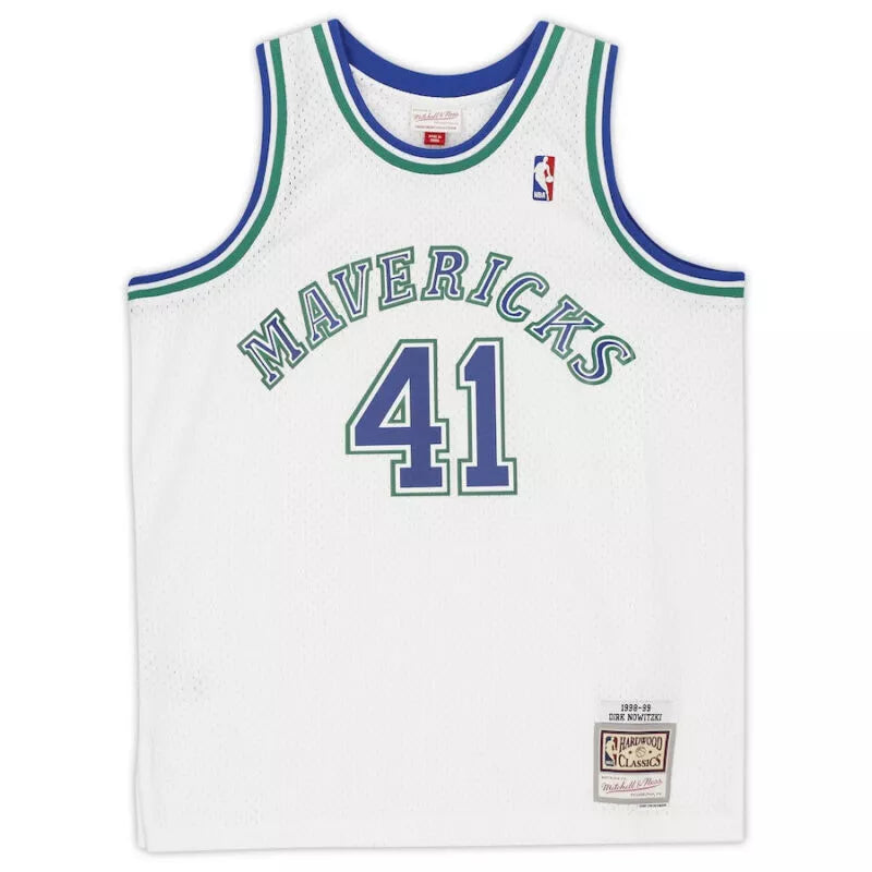 Dirk Howitzki Autographed Dallas Mavericks White Nike 1998 Swingman Jersey Fanatics