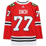 KIRBY DACH Autographed Chicago Blackhawks Red Adidas Authentic Jersey FANATICS