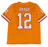 Tom Brady Autographed Tampa Bay Buccaneers Orange Throwback Nike F.U.S.E. Limited Jersey Fanatics