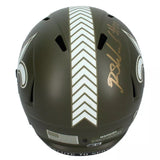 Rashid Shaheed Autographed (In Gold) New Orleans Saints 2022 Salute to Service Speed Full Size Helmet Beckett Witnessed