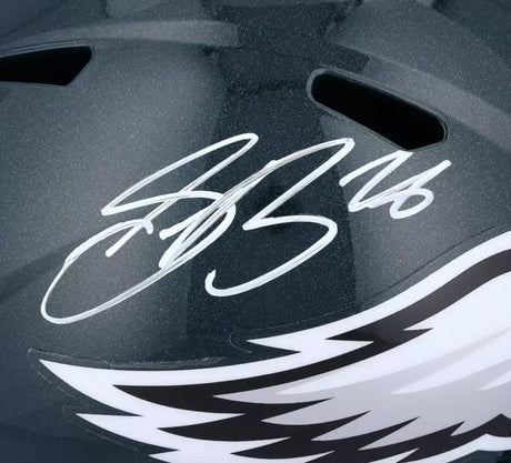 Saquon Barkley Autographed Philadelphia Eagles Speed Full Size Helmet Fanatics