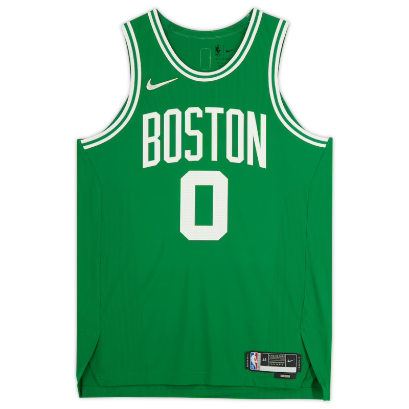 Jayson Tatum Autographed Boston Celtics Green Nike Authentic Jersey Fanatics