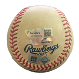 Aaron Judge Autographed MLB Authenticated Game Used Baseball from AL Record 62 HR Season (9/8/22) Fanatics