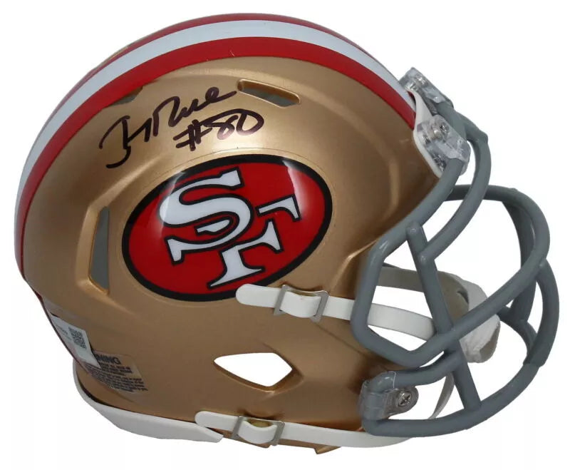 Jerry Rice Autographed San Francisco 49ers 1964-95 Throwback Speed Mini Helmet Fanatics