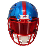 Josh Allen Autographed Buffalo Bills Chrome Speed Authentic Helmet (Signed in Silver) GDL/Beckett Witnessed LE 17/17