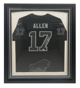 Josh Allen Autographed Buffalo Bills Custom Framed Nike RFLCTV Limited Jersey Beckett Witnessed