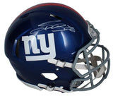 Saquon Barkley Autographed New York Giants Speed Authentic Helmet Beckett Witnessed