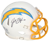 Justin Herbert Autographed Los Angeles Chargers Speed Mini Helmet Beckett Witnessed