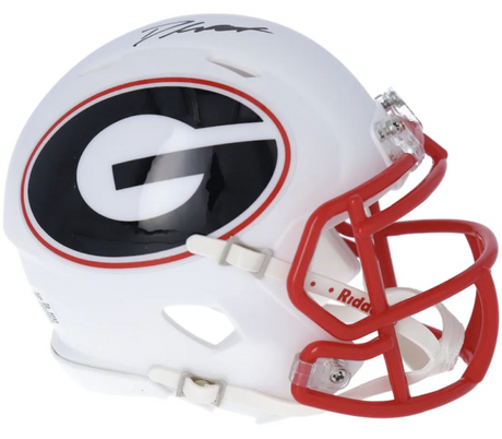 D'ANDRE SWIFT Autographed Georgia Bulldogs AMP Speed Mini Helmet FANATICS