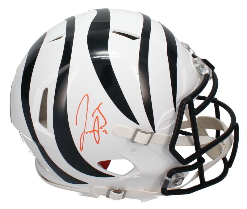 Joe Burrow Autographed Cincinnati Bengals Speed White Alternate Authentic Helmet Fanatics