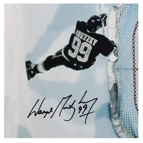 Wayne Gretzky / Grant Fuhr Autographed "Aerial Assault" 16" x 20" Photograph LE