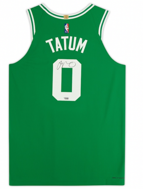 JAYSON TATUM Autographed Boston Celtics Green Nike Authentic Jersey FANATICS