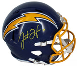 Justin Herbert Autographed Los Angeles Chargers 1974-87 Throwback Speed Full Size Helmet Fanatics