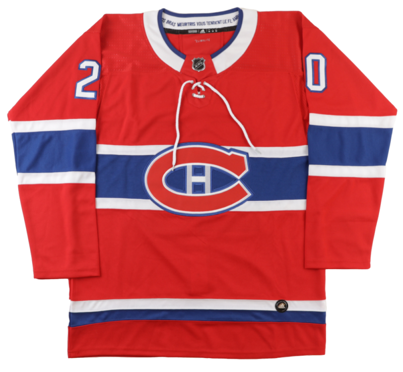 JURAJ SLAFKOVSKY Autographed/Inscribed "2022 #1 Pick" Montreal Canadiens Red Adidas Jersey FANATICS