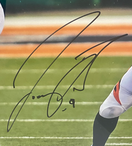 Joe Burrow Autographed Cincinnati Bengals Custom Framed In Pocket 16" x 20" Photograph Fanatics