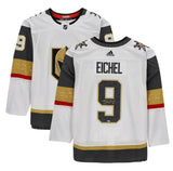 JACK EICHEL Autographed Vegas Golden Knights Road White Adidas Jersey FANATICS