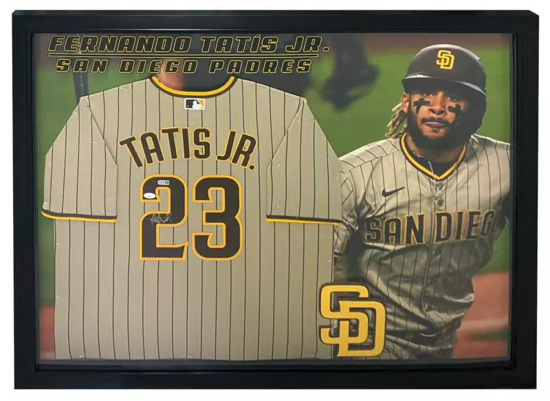 Fernando Tatis Jr. Autographed Framed Authentic San Diego Padres Jersey Display JSA