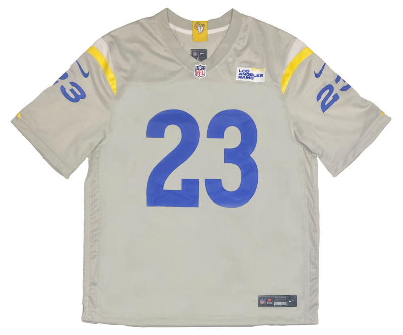 Kyren Williams Autographed Los Angeles Rams Bone White Nike Game Jersey Beckett Witnessed