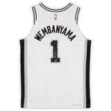 Victor Wembanyama Autographed San Antonio Spurs Nike White Association Edition Authentic Jersey with Sponsor Patch Fanatics