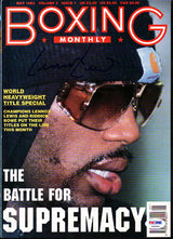 Lennox Lewis Autographed Boxing Monthly Magazine Cover PSA/DNA #S49303