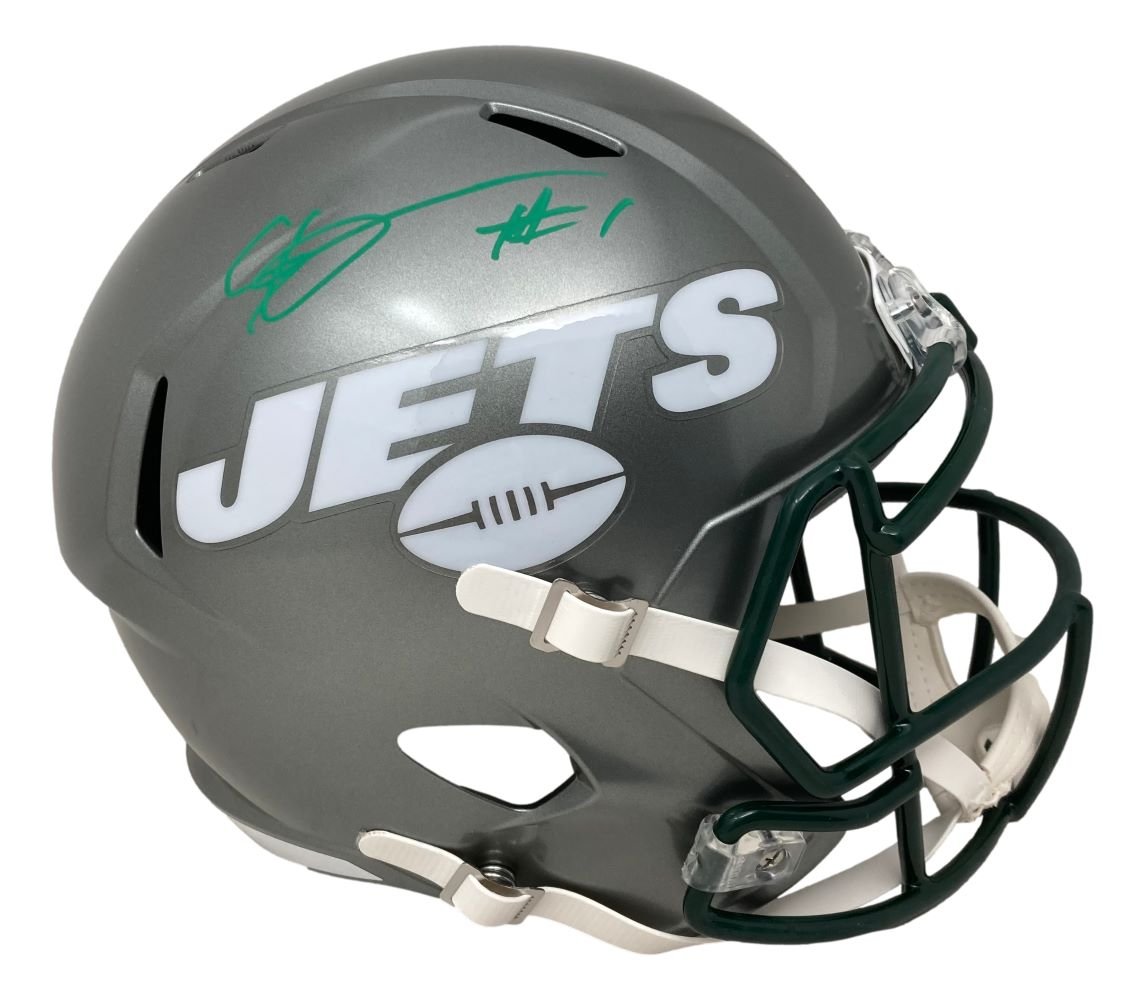 Ahmad Sauce Gardner Signed New York Jets FS Flash Replica Speed Helmet BAS - Sports Integrity