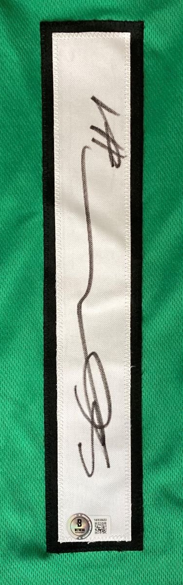 Ahmad Sauce Gardner New York Signed Alternate Green Football Jersey BAS - Sports Integrity