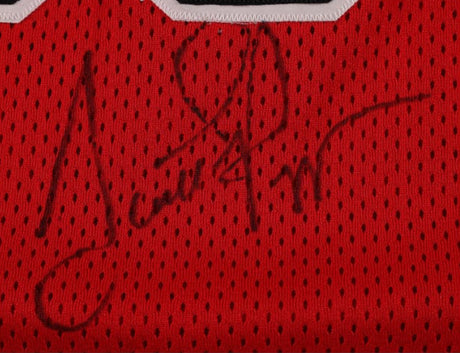 Scottie Pippen Signed Chicago Bulls Champion Authentic Basketball Jersey BAS