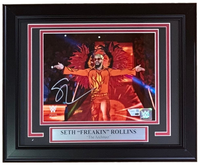 Seth Rollins Signed Framed 8x10 WWE Clash At The Castle Photo Fanatics - Sports Integrity