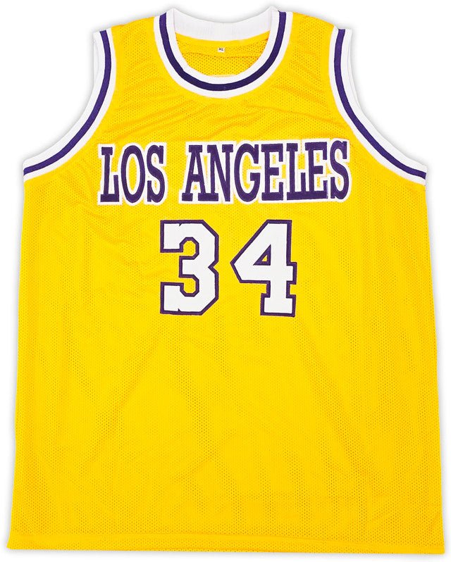 Shaquille O'Neal Los Angeles Signed Yellow Basketball Jersey 2 BAS - Sports Integrity