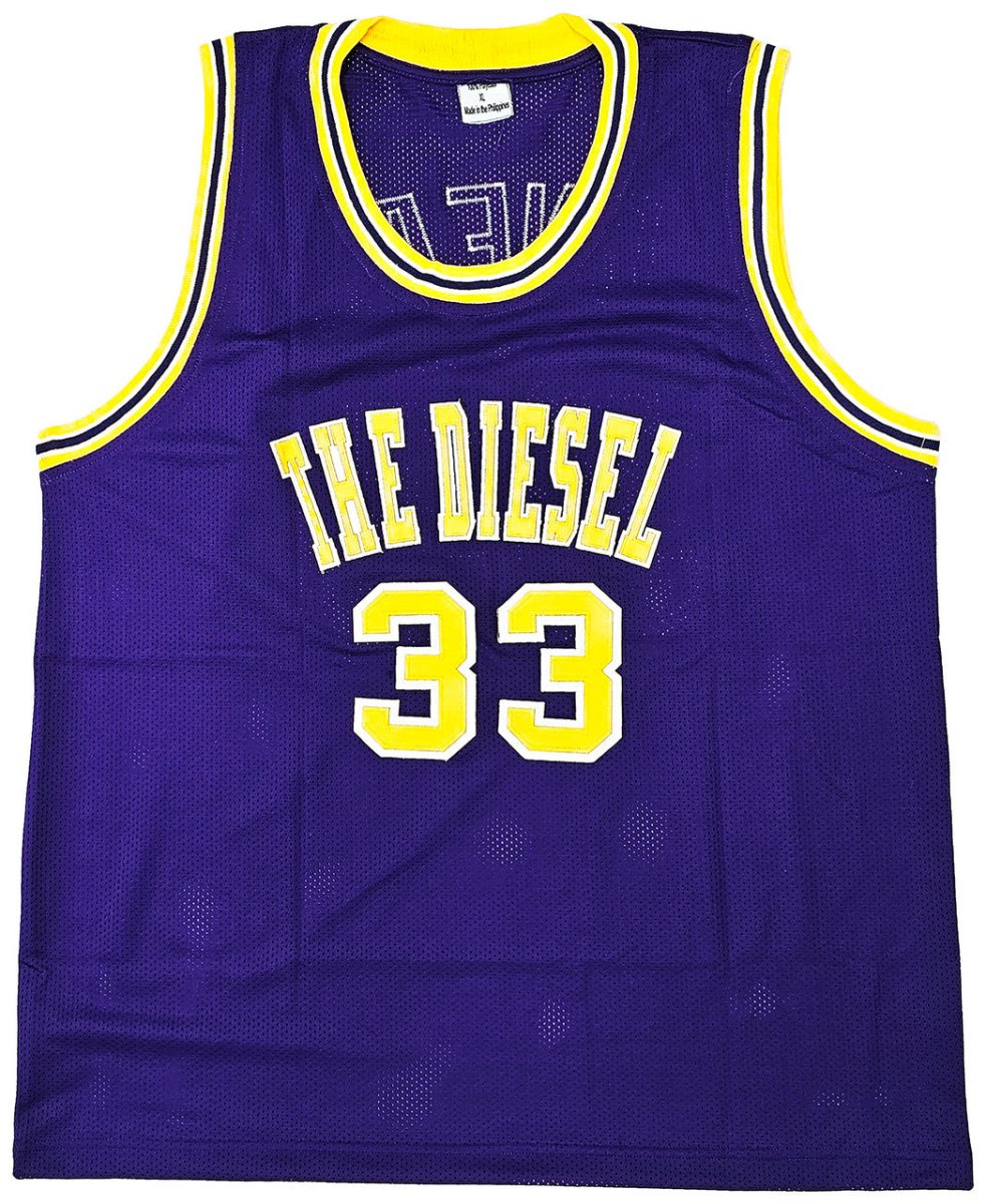 Shaquille O'Neal Signed Purple College Basketball Jersey BAS - Sports Integrity