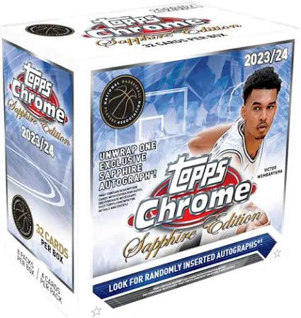 2023/24 Topps Chrome Basketball Sapphire Edition Box Stock #234978