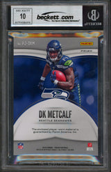 Seahawks D.K. Metcalf Signed 2019 Panini Premier Jerseys 19 RC Auto 10! BAS Slab