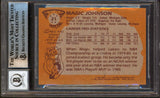 Magic Johnson "HOF 02" Signed 1981 Topps #21 Card Auto 10! BAS Slab #13630879