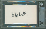 Canucks Pavel Bure Authentic Signed 3x5 Index Card Autographed BAS Slabbed 2