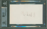 Canucks Pavel Bure Authentic Signed 3x5 Index Card Autographed BAS Slabbed 2