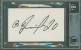 Canadiens Vladislav Tretiak Authentic Signed 3x5 Index Card BAS Slabbed 1