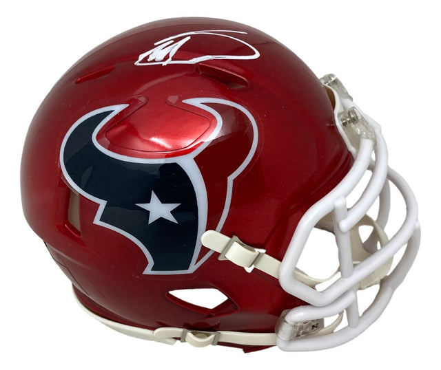 Stefon Diggs Signed Houston Texans Flash Mini Speed Helmet BAS - Sports Integrity