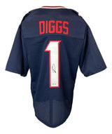 Stefon Diggs Houston Signed Navy Blue Football Jersey BAS - Sports Integrity