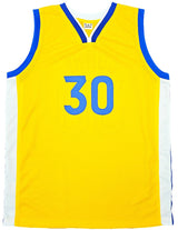 Stephen Curry Golden State Signed Yellow Basketball Jersey BAS LOA - Sports Integrity