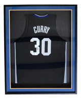 Stephen Curry Golden State Signed Framed Black Basketball Jersey JSA - Sports Integrity