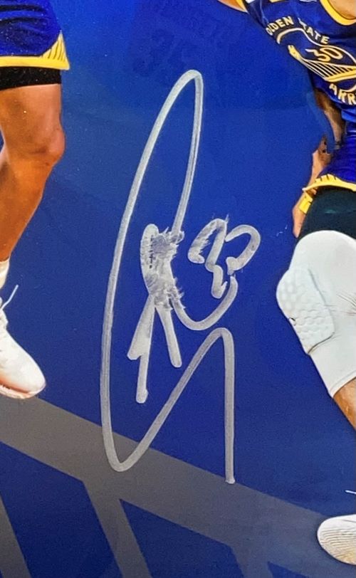 Stephen Curry Signed Framed 16x20 Warriors Scoring Leader Photo JSA Hologram - Sports Integrity