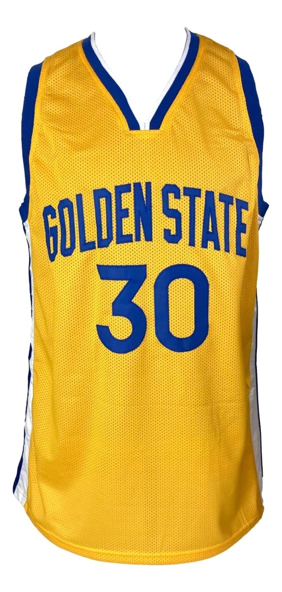 Stephen Curry Golden State Signed Yellow Basketball Jersey JSA - Sports Integrity