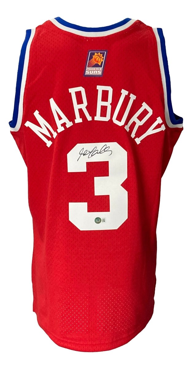 Stephon Marbury Signed Phoenix Suns 2003 M&N HWC All - Star Game Jersey BAS ITP - Sports Integrity