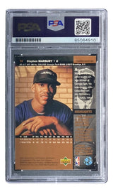 Stephon Marbury Signed 1996 Upper Deck #74 Timberwolves Rookie Card PSA/DNA - Sports Integrity