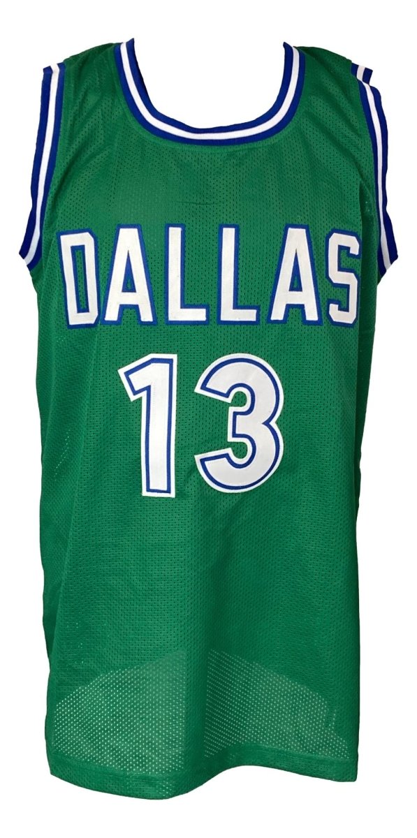 Steve Nash Dallas Signed Green Basketball Jersey BAS ITP - Sports Integrity