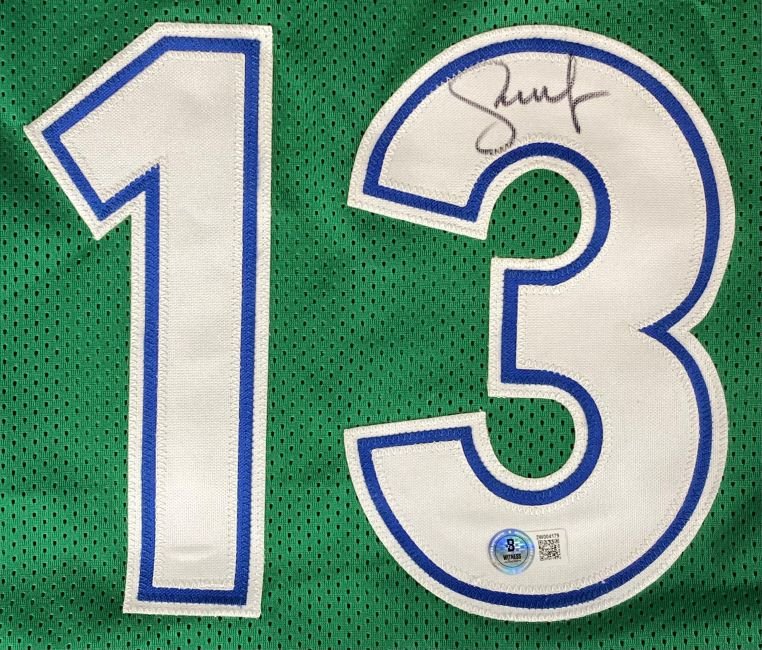 Steve Nash Dallas Signed Green Basketball Jersey BAS ITP - Sports Integrity