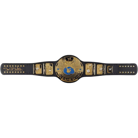 Stone Cold Steve Austin Signed WWE Winged Eagle Replica Championship Belt - Sports Integrity