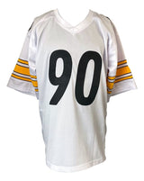 TJ Watt Pittsburgh Signed White Football Jersey BAS - Sports Integrity